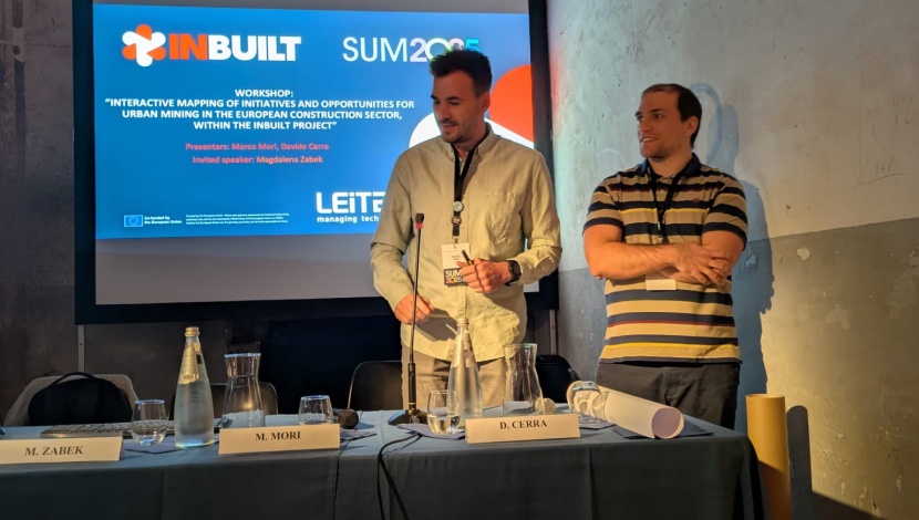 <p>INBUILT Project at SUM Multidisciplinary Symposium on Circular Economy & Urban Mining</p>
